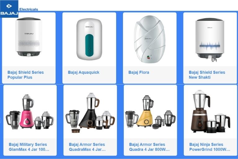 Bajaj Home Appliances Brand with Updated Pricing